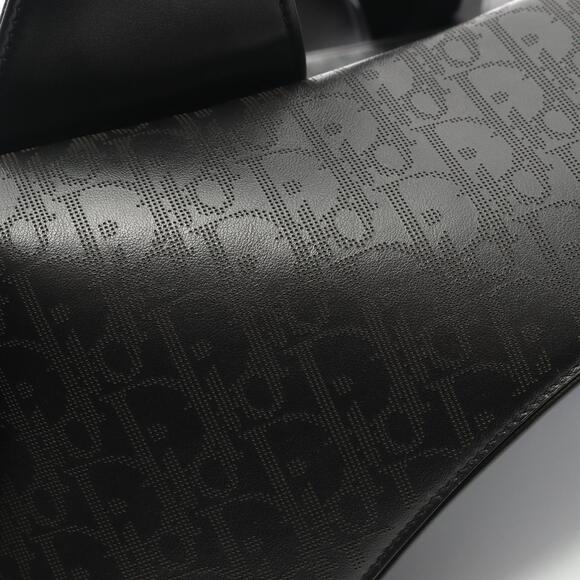 Dior Saddle Galaxy Waist Bag Body Belt Crossbody Leather Black